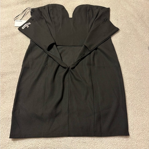 Reformation Black Sweetheart Strapless Joline Mini Dress - Picture 5 of 14